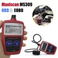 MS309 obd2 auto outil de diagnostic de voiture lecteur de code scanner détecteur de diagnostic de voiture N-0