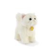 Peluche chat blanc 28 cm-0