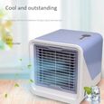 Climatiseur Portable USB Bleu Mini Refroidisseur D'air Humidificateur Purificateur De Bureau
