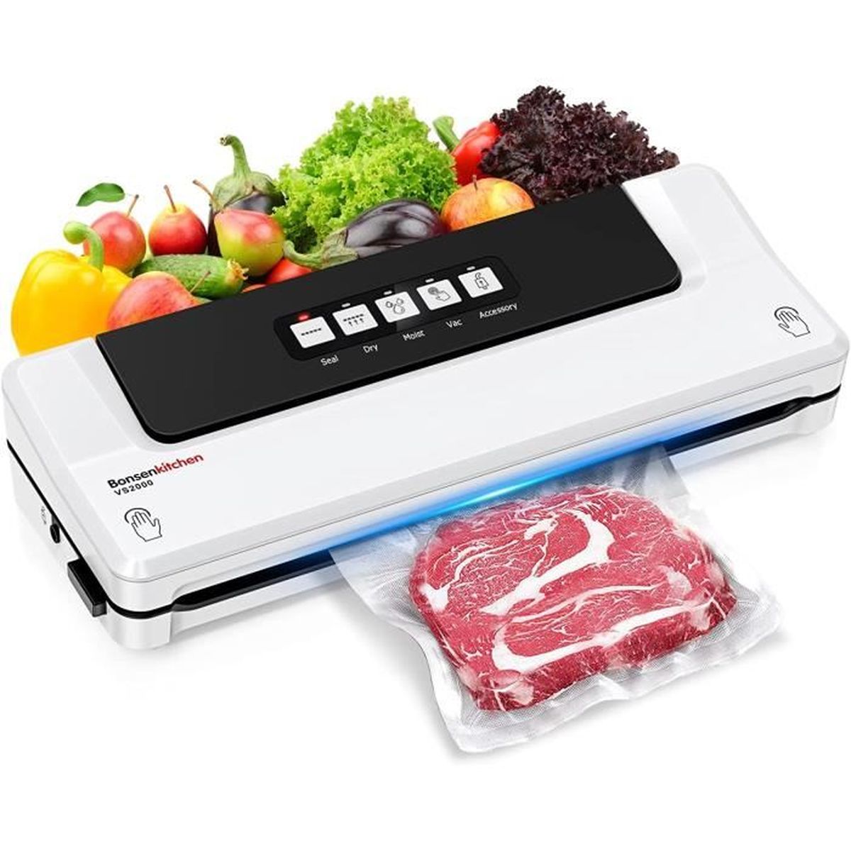 Machine Sous Vide Alimentaire 5 en 1 Bonsenkitchen Appareil de Mise