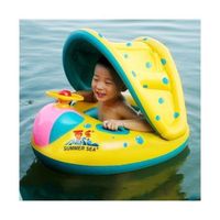 Bouée Sécurité de natation gonflables Siège pare-soleil Bateau Bague bébé enfants Gonflé Taille: 72 cm x 65 57 MKK76