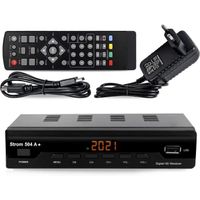 Strom 504 démodulateur TNT Full HD -DVB-T2 - Compatible HEVC264 - (HDMI,Péritel, USB, Digital Plus) Noir