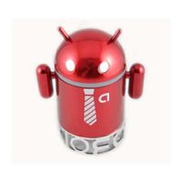 Mini Haut-Parleur Aluminium Design Android (Rouge) 