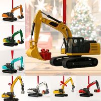 Calendrier De L'Avent 2025 Véhicules De Chantier - 24 Mini Engins En Métal + Décorations Acryliques, Pour Enfants Garçons Et Filles