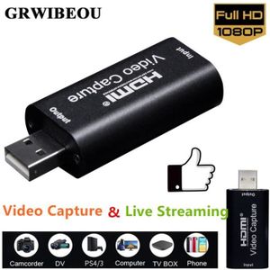CARTE D'ACQUISITION  Black Color-Carte de capture vidéo HDMI USB 2.0. s