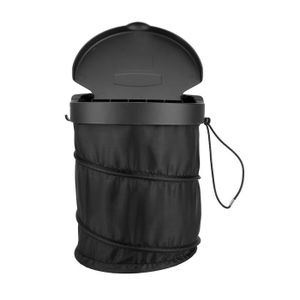 TMISHION Boîte à ordures Poubelle de Voiture Poubelle Suspendue Portative  avec Couvercle Accessoire Intérieur de Véhicule Noir - Cdiscount Maison