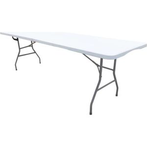 TABLE DE JARDIN  Table pliante rectangulaire - WERKA PRO - 239x74x7