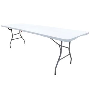 TABLE DE JARDIN  Table pliante rectangulaire - WERKA PRO - 239x74x7