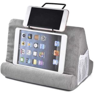 gris Support de Tablette Multi-Angle pour Tablettes Livres Liseuses ConPush Support pour Tablette Coussin pour iPad Smartphones