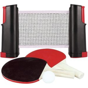 TABLE TENNIS DE TABLE Instantannée Ping Pong Tennis Table Ensemble avec Extensible Filet Raquettes   Balles Kit de Jeu