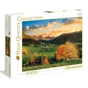 PUZZLE Clementoni - Puzzle Les Alpes - 3000 pièces - Paysage et nature - Mixte - Fabriqué en Italie