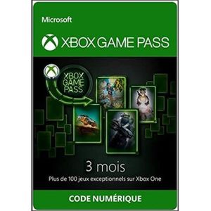 JEU XBOX ONE À TÉLÉCHARGER Game Pass 3 mois - Code de téléchargement