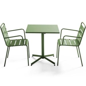 Ensemble table et chaise de jardin Ensemble table et chaises - OVIALA - Palavas - Ver