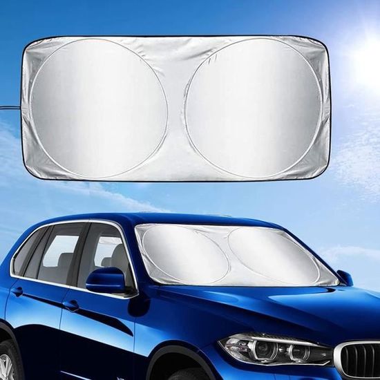 Pare-Soleil Réfléchissant Pour Pare-Brise Fiat 500 (2011-2019) - Protection UV Et Chaleur - YANER