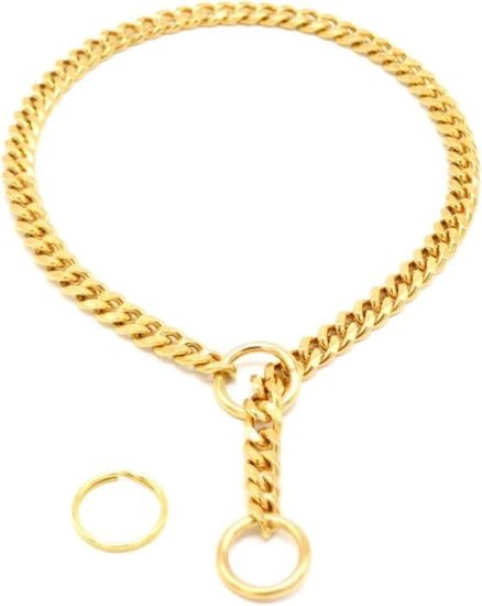 Collare Catena Acciaio Cani Collare A Catena Per Cani In Acciaio - Foto 8