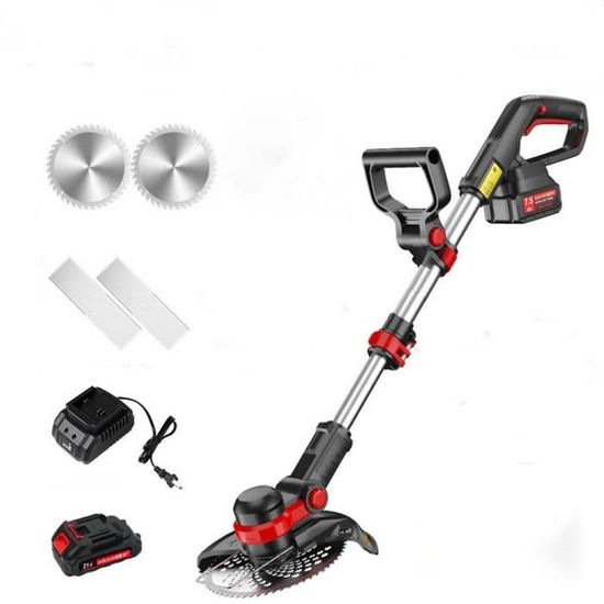 Débroussailleuse Sans Fil 5 En 1, 21V, 2 Batteries 4.0Ah - Coupe Herbe, Bordures, Désherbage - Léger 1.8kg