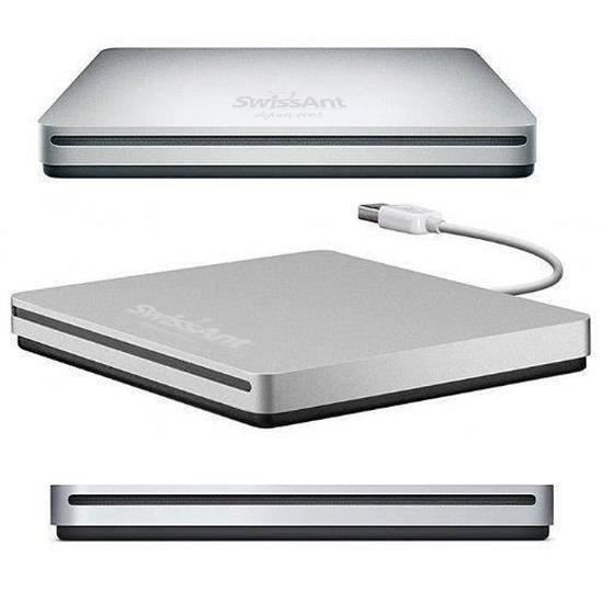 16€11 sur Lecteur/graveur de CD/DVD externe USB Compatible Apple MacBook  Pro/Air/Mac mini - Lecteur-graveur externe - Achat & prix
