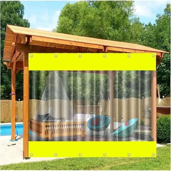 Panneau De Bâche Transparente Imperméable Pour Pergola Gazebo