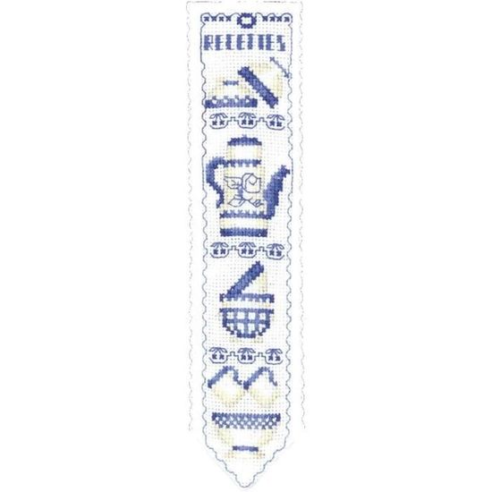 Kit Broderie Point De Croix Permin Marque-Page Marguerites - 7x22 Cm