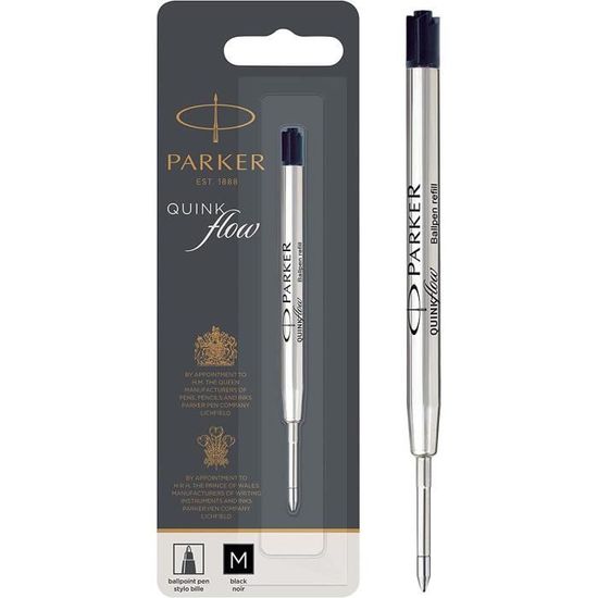 Recharge Encre Parker Recharge Parker Stylo Bille - Encre Bleue QUINKflow Pointe Fine - 1 Pièce Cartouche Stylo Bille Pointe Fine Bleue Recharge Encre Parker Recharge Parker Stylo Bille - Encre Bleue QUINKflow Pointe Fine - 1 Pièce Cartouche Stylo Bille Pointe Fine Bleue