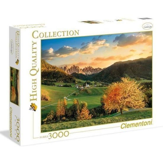 Puzzle Les Alpes - Clementoni - 3000 pièces - Paysage et nature - Mixte