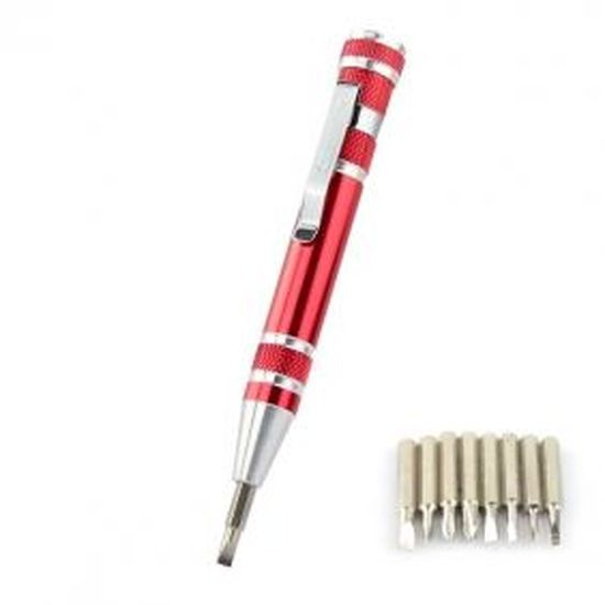 8 En 1 Poche Stylo Précision Tournevis Tournevis Set Réparation Gadgets Tools