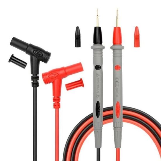Câbles De Test Multimetre Mastfuyi - Silicone Souple 20A 1000V CAT III - Longueur 123cm - Pour Multimètres Et Pinces