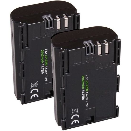 Batterie LP-E6NH LP-E6N LP E6 pour Canon EOS R R5 R7 R6 R5C