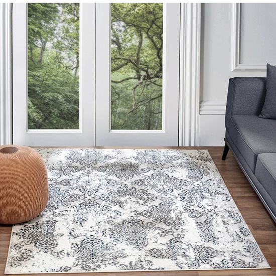 LIVABLISS Tapis de Salon à Poils Courts Doux Vintage Oriental HARU