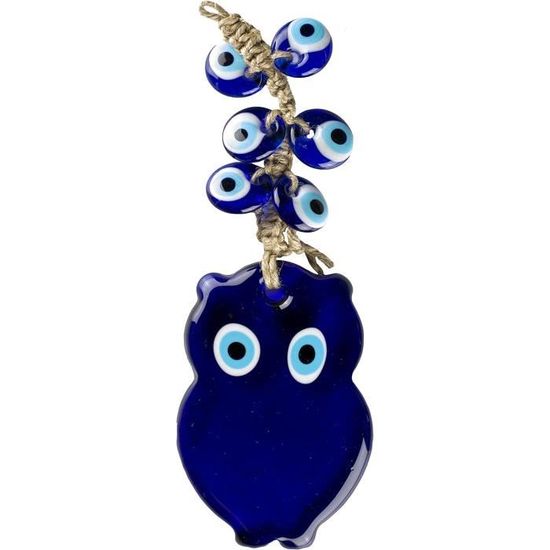 Hztyyier Amulette Nazar Boncuk, Pendentif Porte-Bonheur En Verre Bleu, Décoration Murale Oeil Turc