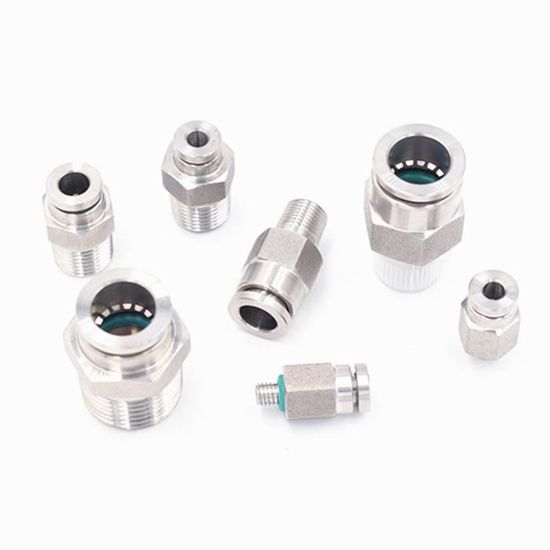 Raccord Mamelon Hexagonal Long Acier Inox 304 - Filetage Mâle BSP Ou NPT - Haute Pression, 100 Mm (1/4 BSP)
