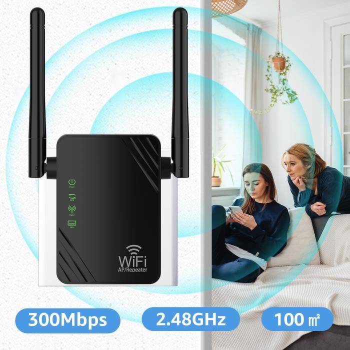 Répéteur Wifi 300 MBPS Sans Fil - Prise Amplificateur Internet