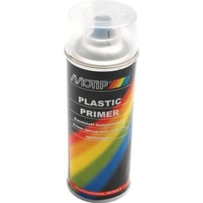 BOMBE DE PEINTURE EN SPRAY MOTIP APPRET POUR PLASTIQUE DE 400ML