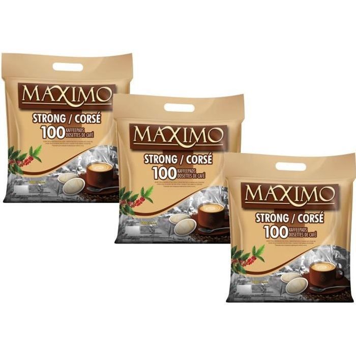 MAXIMO Café Corsé 3x100 dosettes type Senseo