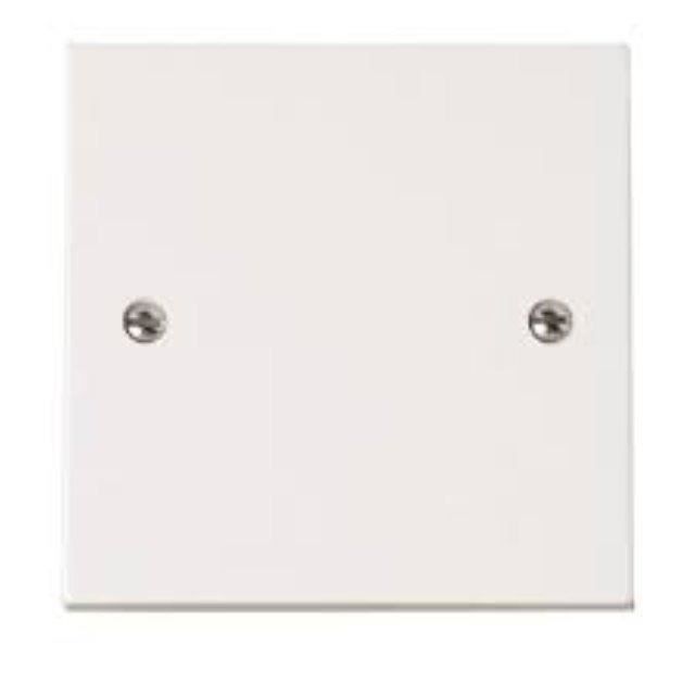 Simple Gang (1G) électrique blanc Socket Plaque d'obturation