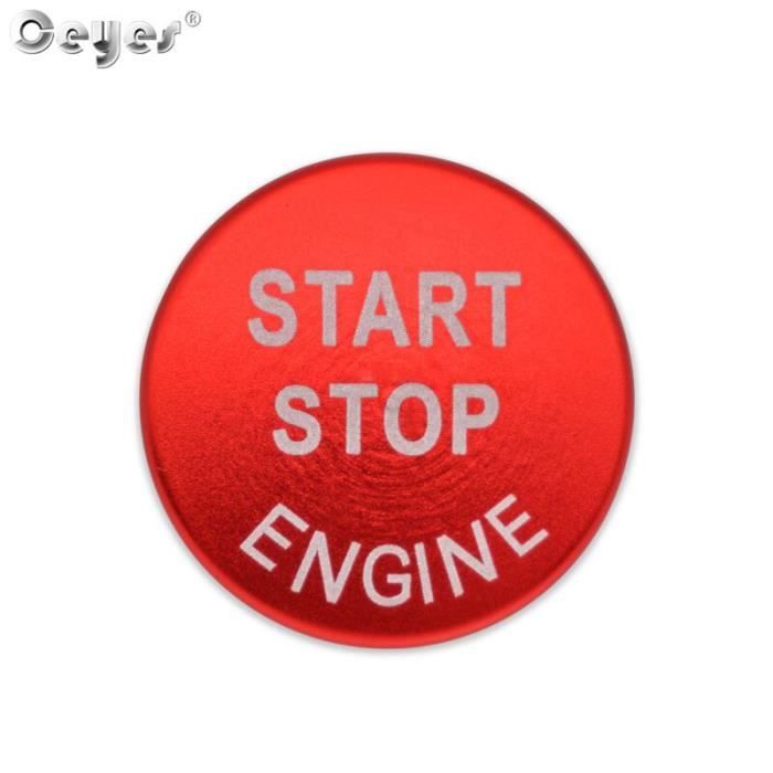 Décoration Véhicule,Ceyes autocollants de moteur pour Nissan Qashqai Juke, accessoires de stylisme de - Type Button Cover Red