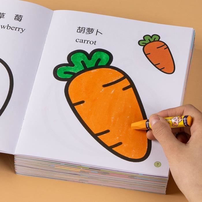 Dessin - Graphisme,Livre de coloriage pour enfants de 2 à 6 ans,8 ensembles de 192 Pages,dessin d'animaux,de - Type Drawing Book