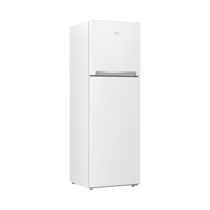 BEKO - RDNT270I20W - Réfrigérateur - congélateur combiné double porte - 241L (179l + 62L) - Froid Ventilé NeoFrost - A+ - L54cm xH165cm - Blanc