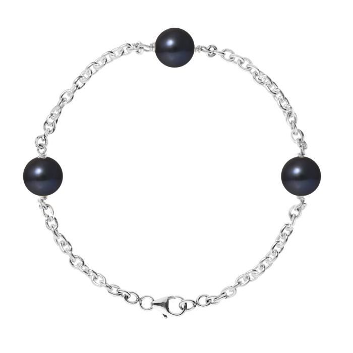 PERLINEA Bracelet Perles de Cutlure et Argent 925° Femme