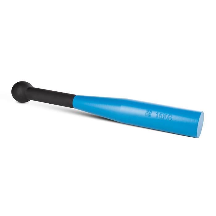 CAPITAL SPORTS Bludgeon Clubbell Massue de musculation métal bleu-noir 15kg