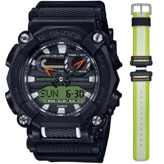 CASIO-Montre Analogique - Digital pour Hommes à movement Quartz en Plastique - GA-900E-1A3ER