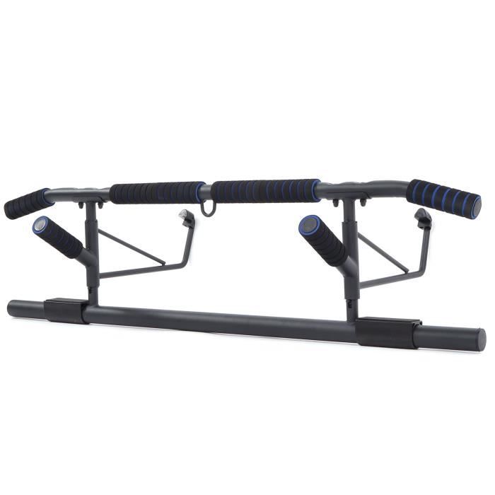 Barres de Traction Murale Barre de Fitness Fixation plafond Exercices Pull Up Bar - bleu -BOT