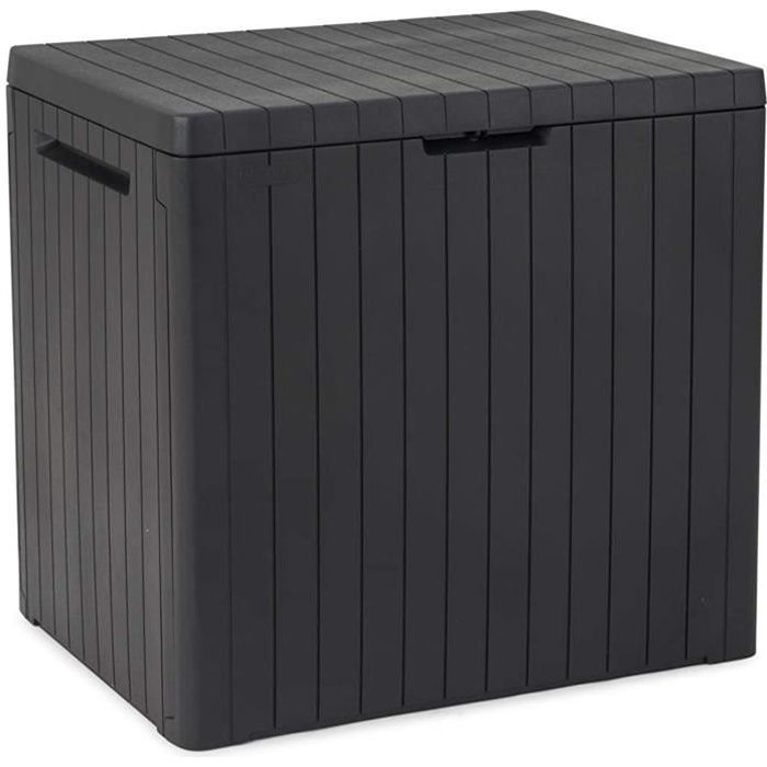 Coffre de jardin Boîte de rangement 113 L Keter City Storage Box Graphite