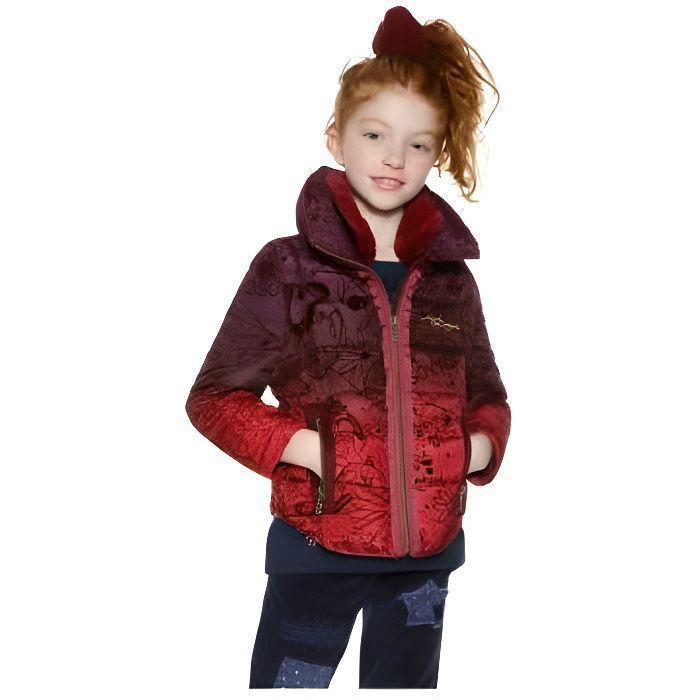 Desigual Doudoune enfant Rupit Burdeos Rouge 18WGEW31 - Taille - 11-12 ans