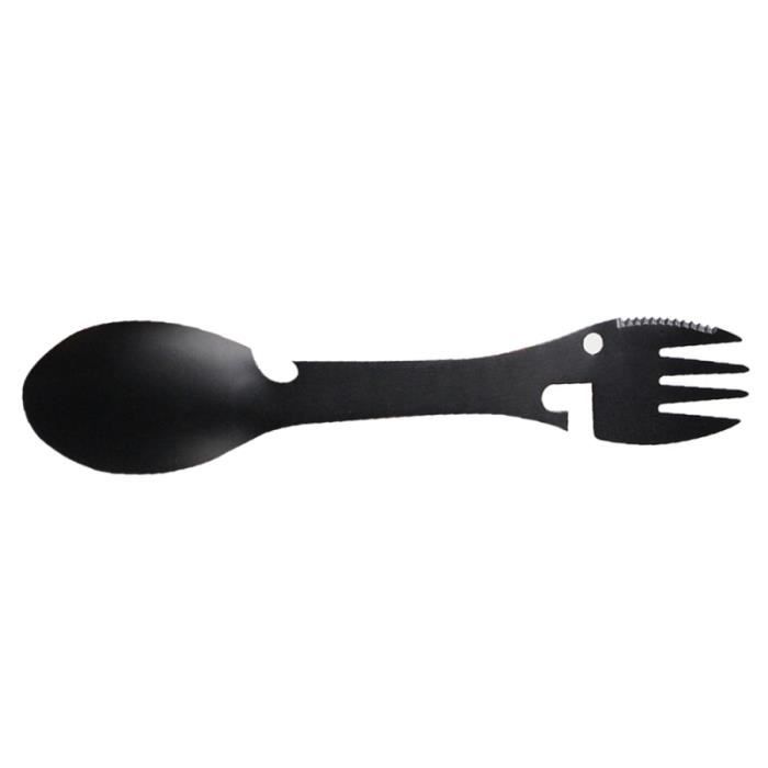 Cuillère fourchette multifonctionnelle en acier inoxydable cuillère créative ouvre-bouteille outil de OUTILLAGE DE CAMPING