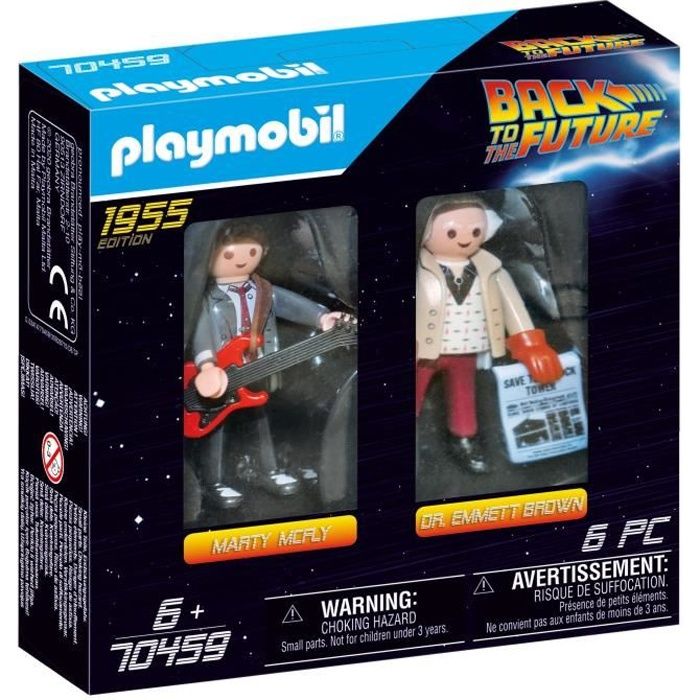 PLAYMOBIL 70459 - Retour vers le futur - Marty Mcfly et Dr. Emmett Brown - Edition 1955 - Nouveauté 2020