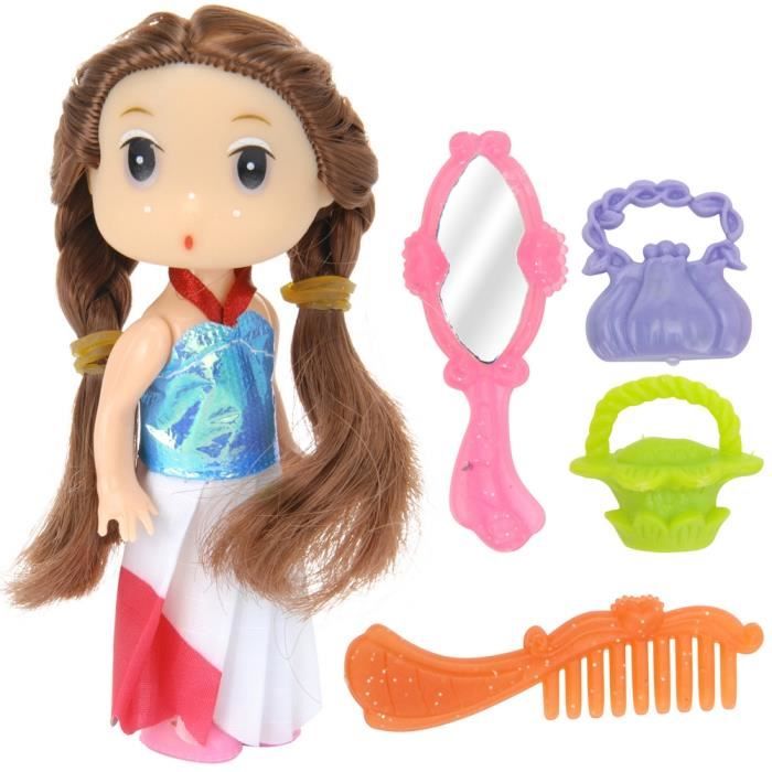 Set Jouet Enfant Poupée Fashion Dolls A Coiffer Et Habiller