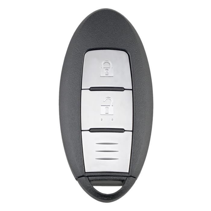 Clé à Distance de Voiture Intelligente 2 Boutons Porte-CléS de Voiture pour NISSAN Qashqai X-Trail 433MHZ