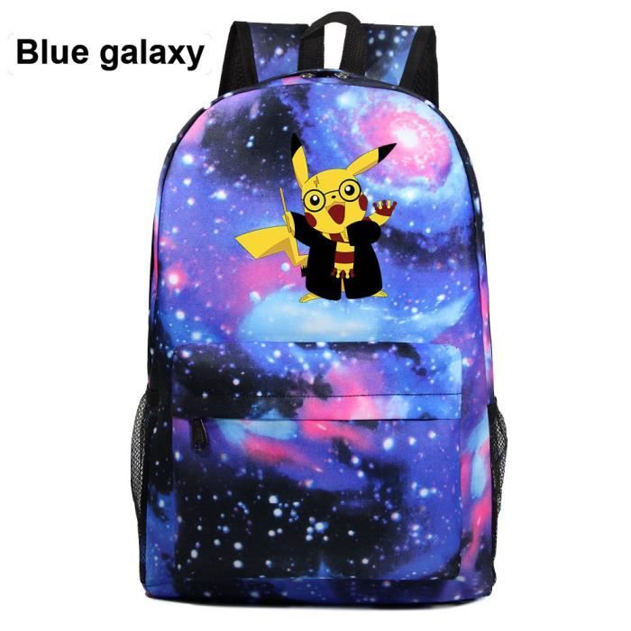MOBIGARLAN Sac à Dos - Sac d'École cartable étudiant Pokemon Pikachu imprimé pour enfant adolescent modèle 12