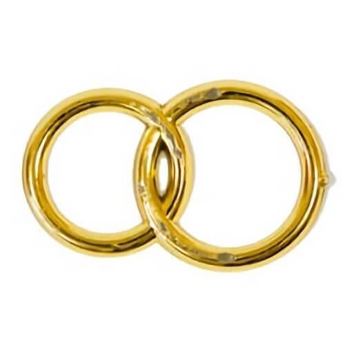 Décoration de table mariage alliances or (x10) R/MT369